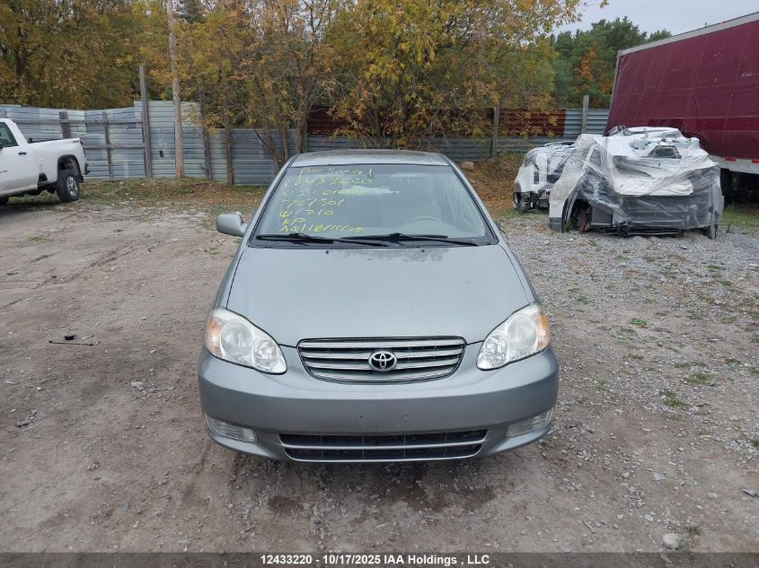 2003 Toyota Corolla Ce/Le/S VIN: 2T1BR38E63C727301 Lot: 12433220