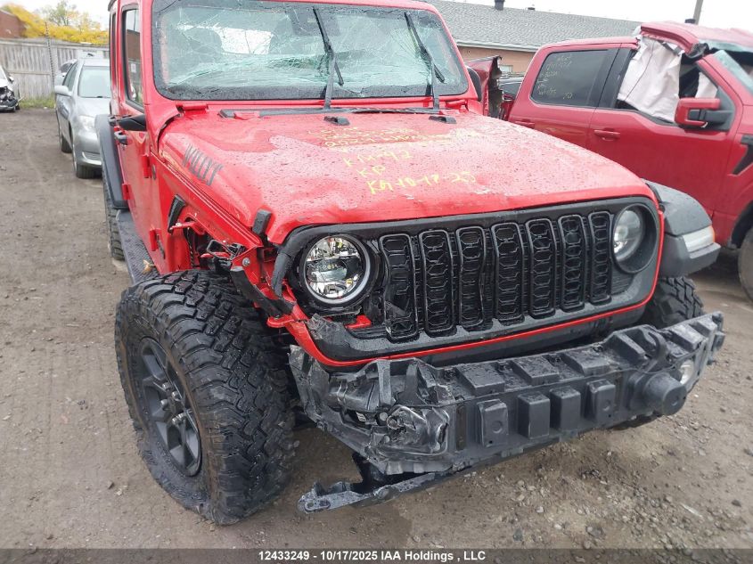 2024 Jeep Wrangler 4-Door Willys VIN: 1C4PJXDG5RW367675 Lot: 12433249