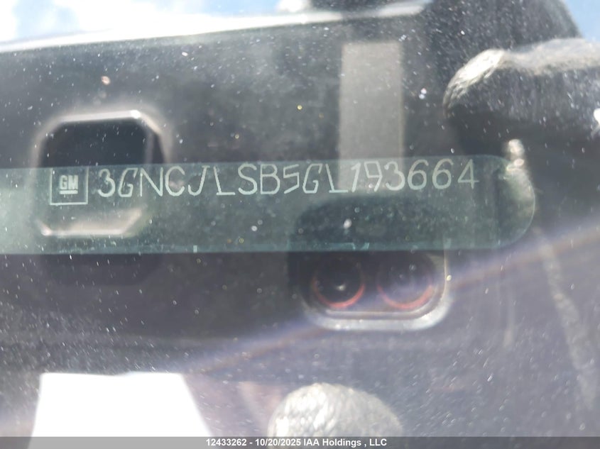 3GNCJLSB5GL193664 2016 CHEVROLET TRAX photo no. 9
