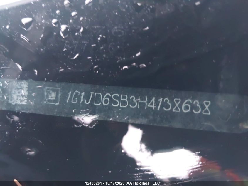 2017 Chevrolet Sonic Lt VIN: 1G1JD6SB3H4138638 Lot: 12433281