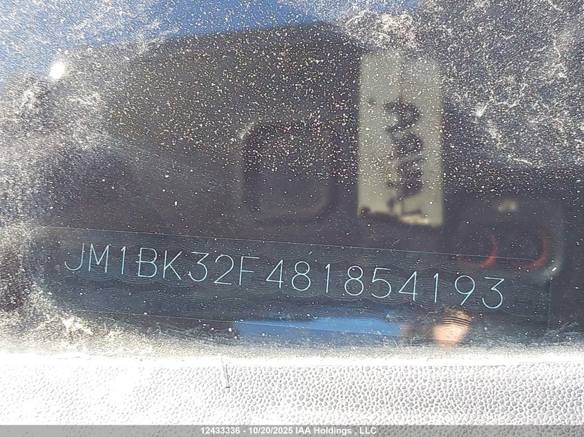 JM1BK32F481854193 2008 MAZDA 3 photo no. 9