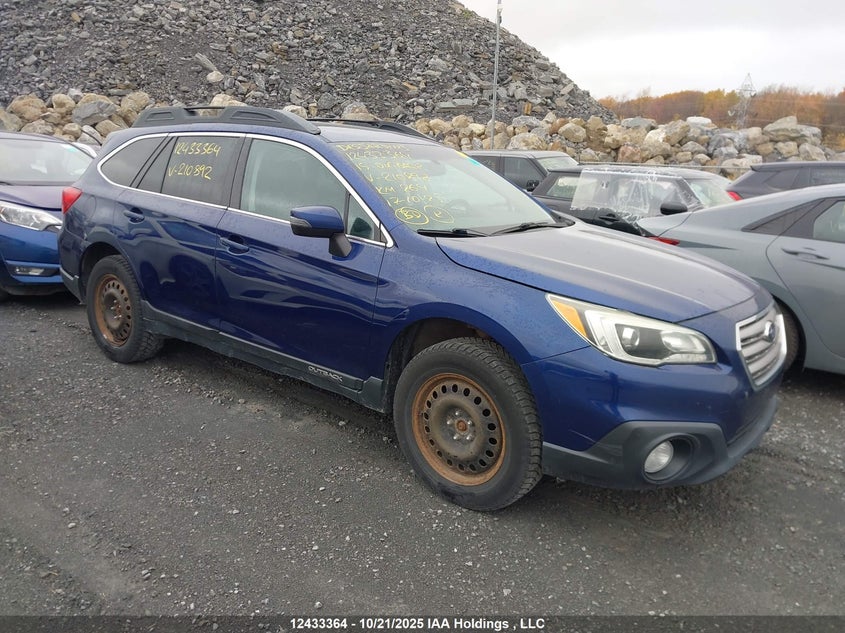 4S4BSCLC8F3210892 2015 Subaru Outback 2.5I Limited auction photo 1