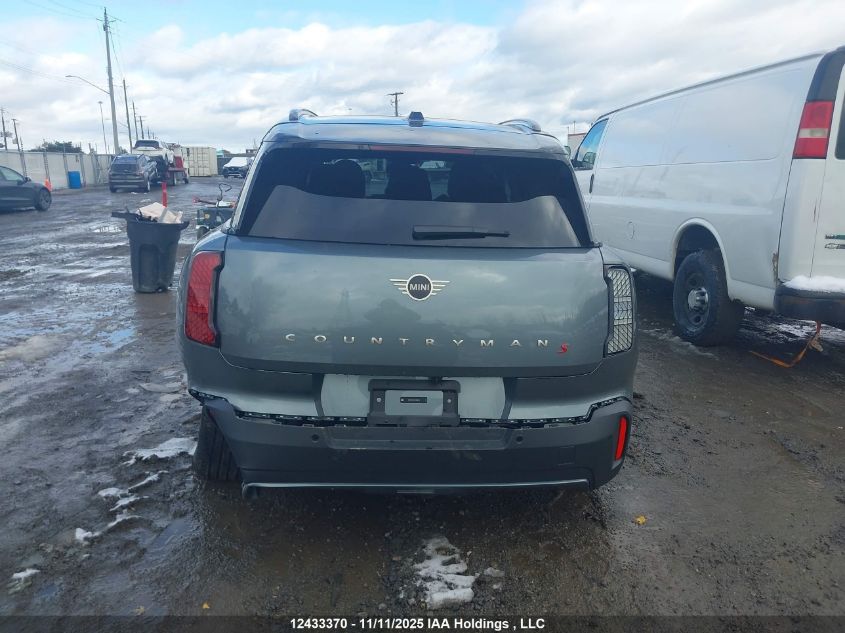 2025 Mini Countryman Cooper S VIN: WMZ23GA01S7R68710 Lot: 12433370
