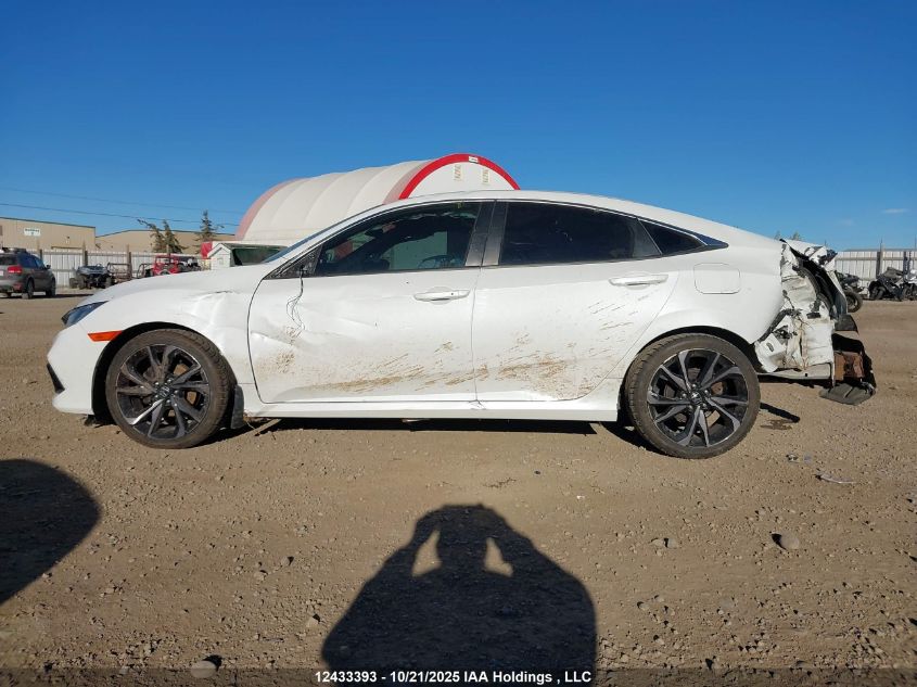 2019 Honda Civic Sport VIN: 2HGFC2F89KH013646 Lot: 12433393