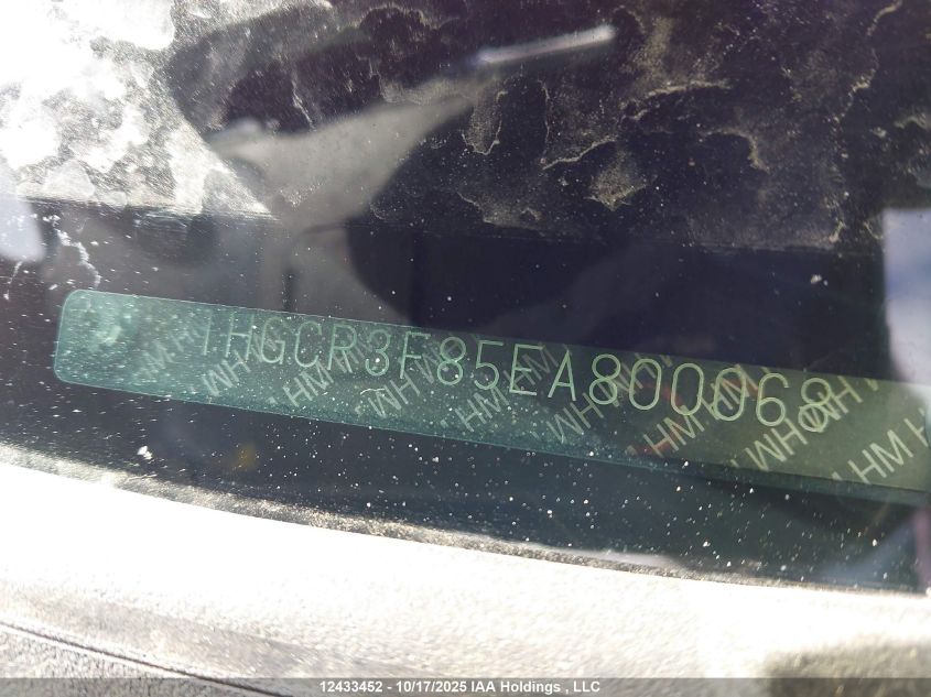 2014 Honda Accord Ex-L V6 VIN: 1HGCR3F85EA800068 Lot: 12433452