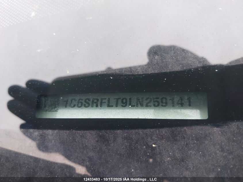 2020 Ram 1500 Rebel VIN: 1C6SRFLT9LN259141 Lot: 12433483