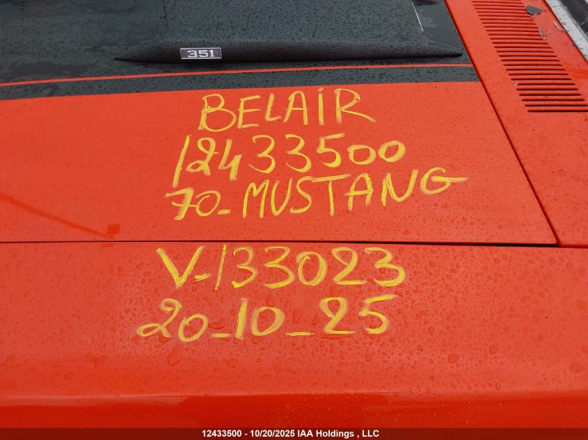 0F03F133023------ 1970 FORD MUSTANG photo no. 19