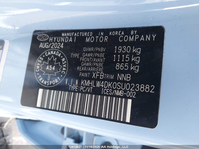 KMHLW4DK0SU023882 2025 HYUNDAI ELANTRA N photo no. 9