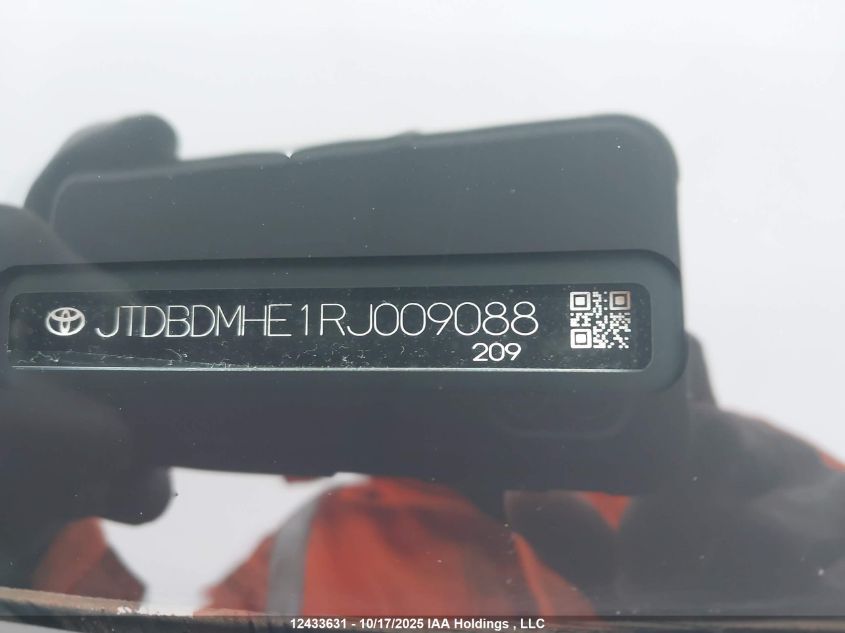2024 Toyota Corolla Hybrid Se VIN: JTDBDMHE1RJ009088 Lot: 12433631
