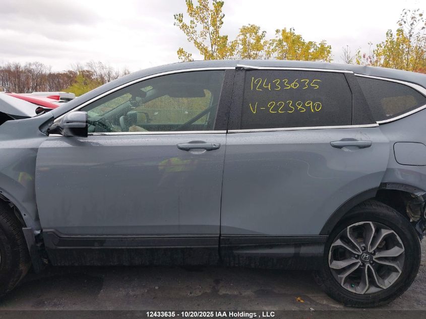 2022 Honda Cr-V Ex-L VIN: 2HKRW2H82NH223890 Lot: 12433635