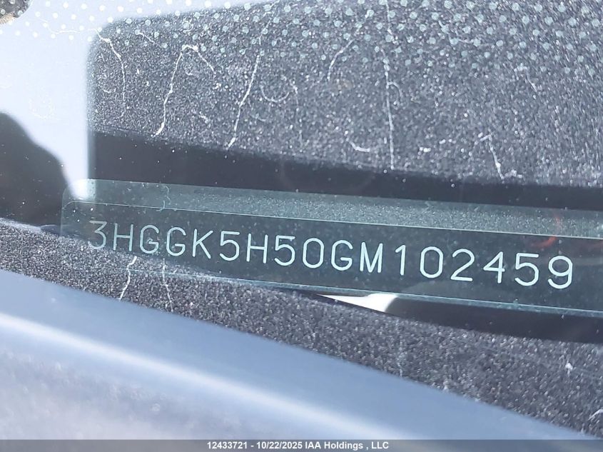 2016 Honda Fit Lx VIN: 3HGGK5H50GM102459 Lot: 12433721