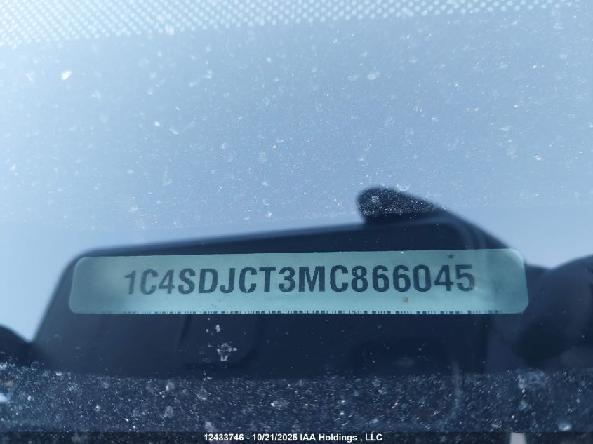 2021 Dodge Durango R/T VIN: 1C4SDJCT3MC866045 Lot: 12433746