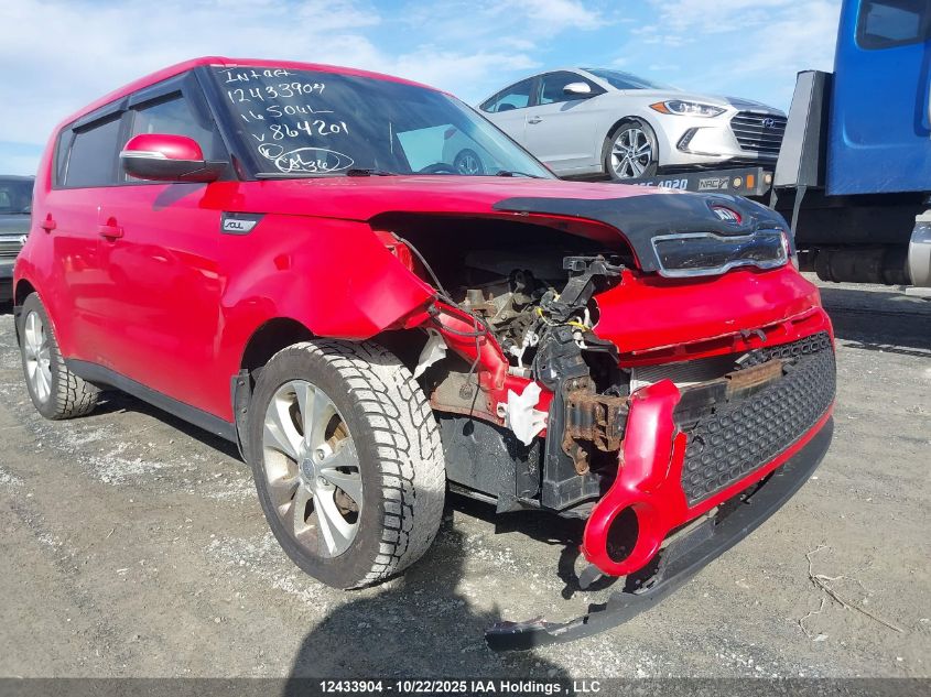 2016 Kia Soul + VIN: KNDJP3A53G7864201 Lot: 12433904