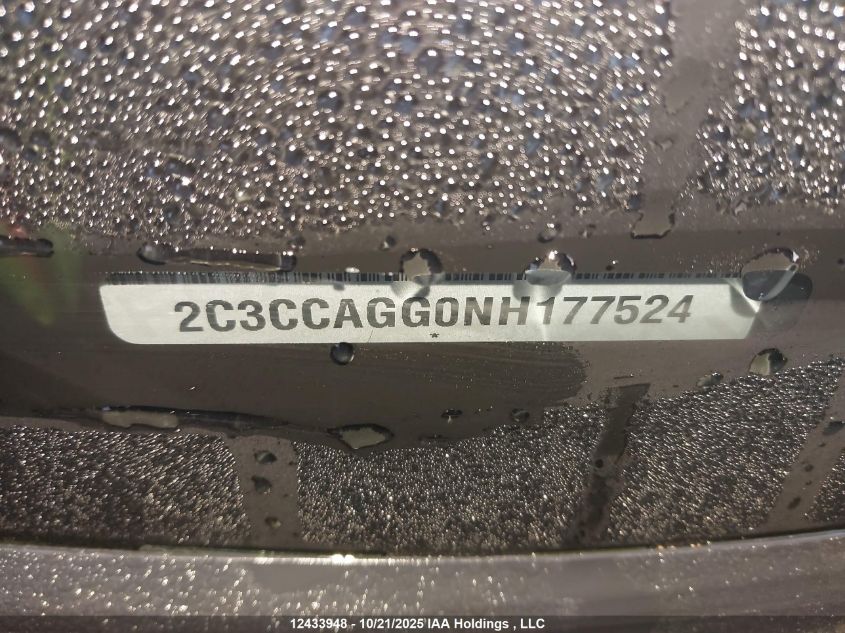 2022 Chrysler 300 S Awd VIN: 2C3CCAGG0NH177524 Lot: 12433948