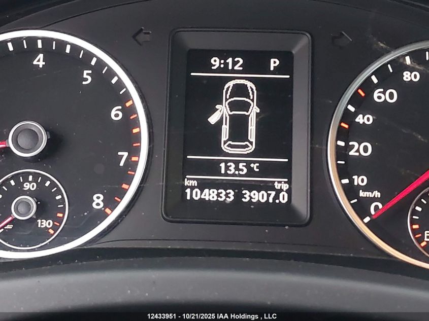 2013 Volkswagen Tiguan S/Se/Sel VIN: WVGJV3AX0DW620820 Lot: 12433951