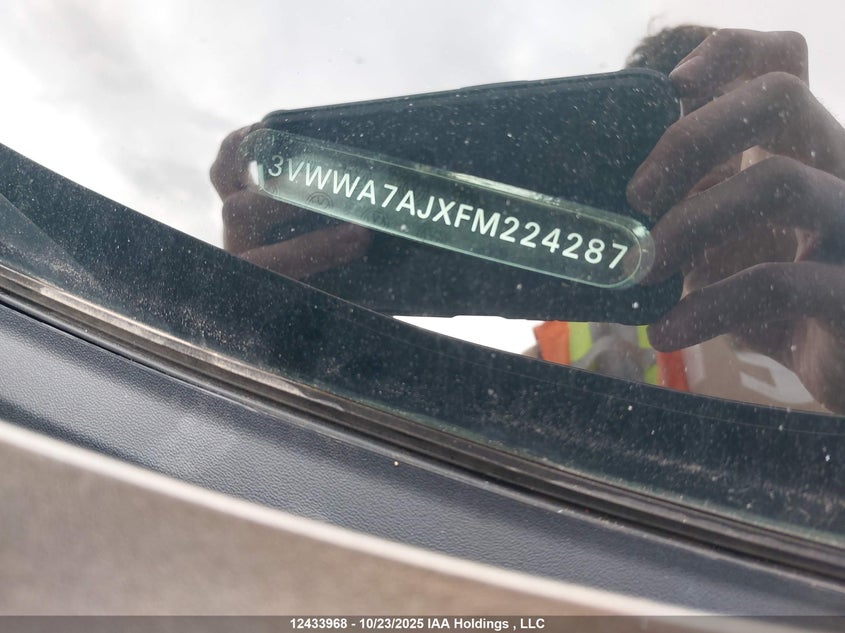 2015 Volkswagen Jetta 2.0 Tdi Comfortline VIN: 3VWWA7AJXFM224287 Lot: 12433968