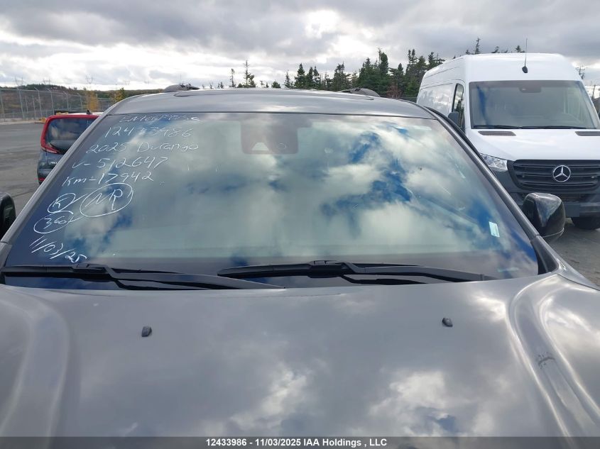 2025 Dodge Durango R/T VIN: 1C4SDJCT8SC512647 Lot: 12433986