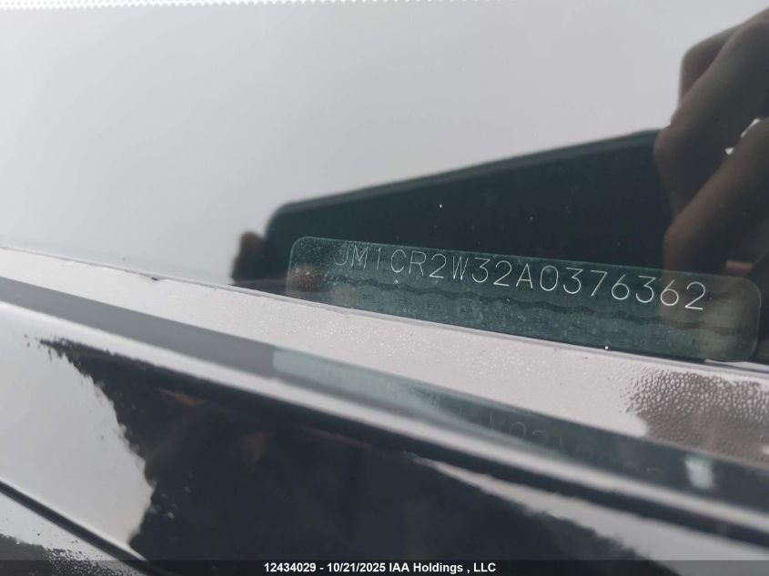 2010 Mazda 5 VIN: JM1CR2W32A0376362 Lot: 12434029