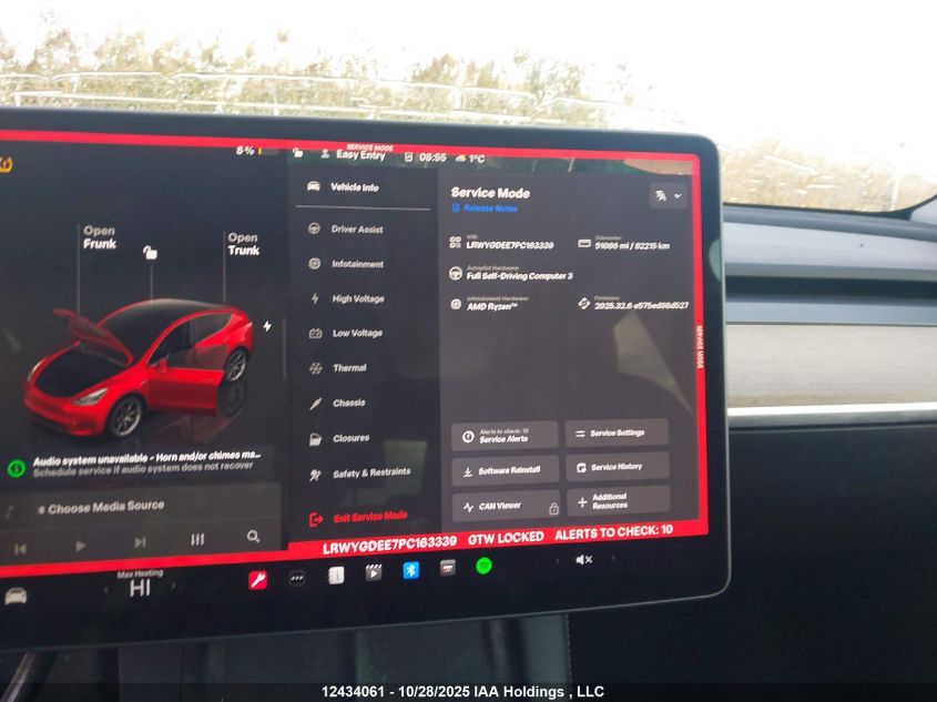 2023 Tesla Model Y Long Range VIN: LRWYGDEE7PC163339 Lot: 12434061