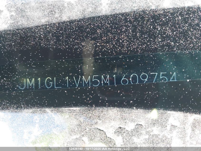 2021 Mazda Mazda6 Gs-L VIN: JM1GL1VM5M1609754 Lot: 12434140