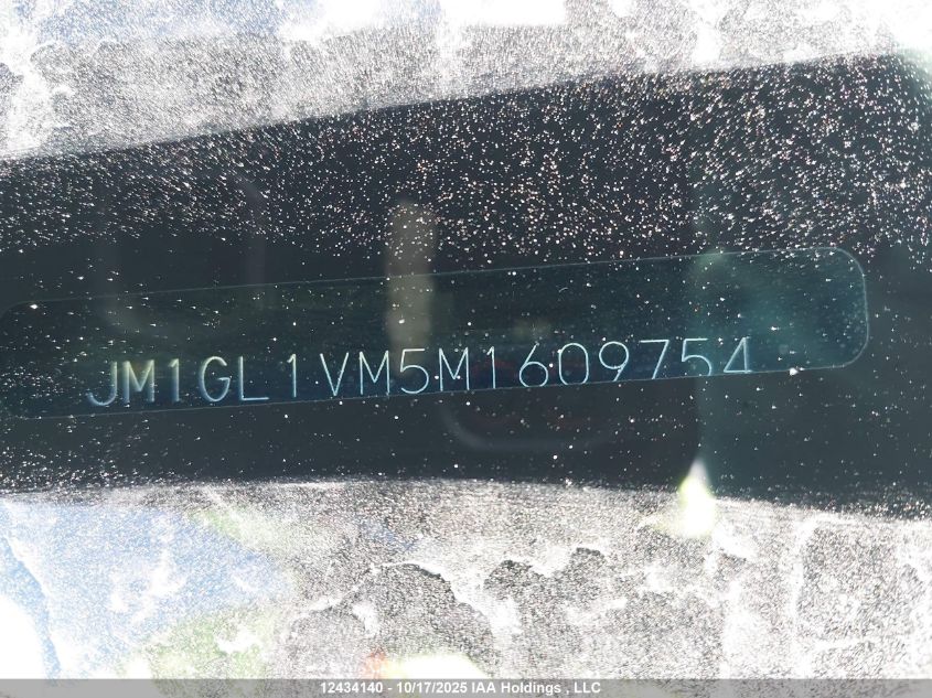 2021 Mazda Mazda6 Gs-L VIN: JM1GL1VM5M1609754 Lot: 12434140