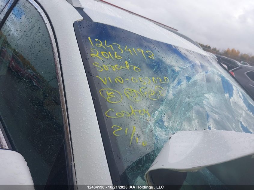 2016 Kia Sorento Ex VIN: 5XYPHDA18GG052020 Lot: 12434198