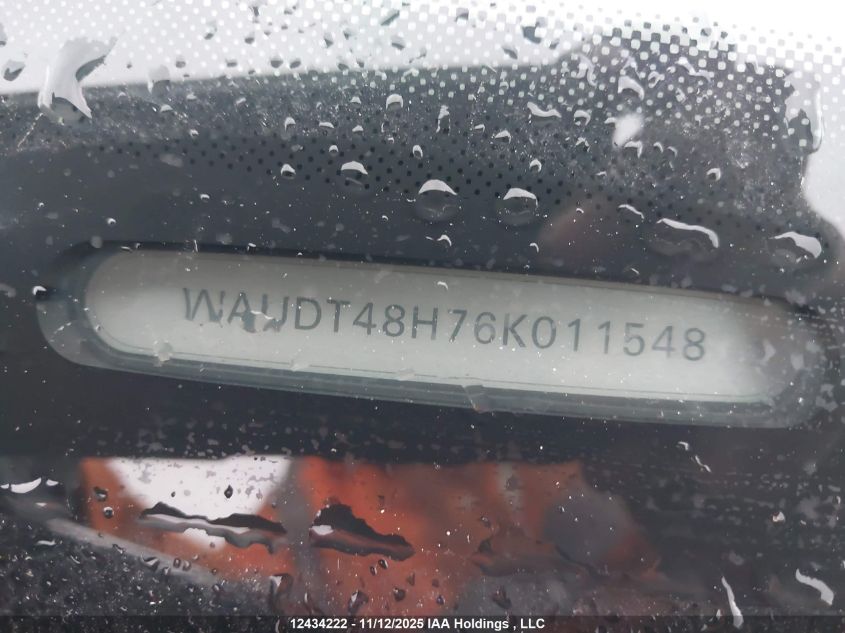 2006 Audi A4 Quattro VIN: WAUDT48H76K011548 Lot: 12434222