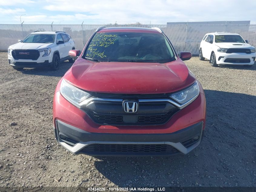 2022 Honda Cr-V VIN: 2HKRW2H43NH215701 Lot: 12434226