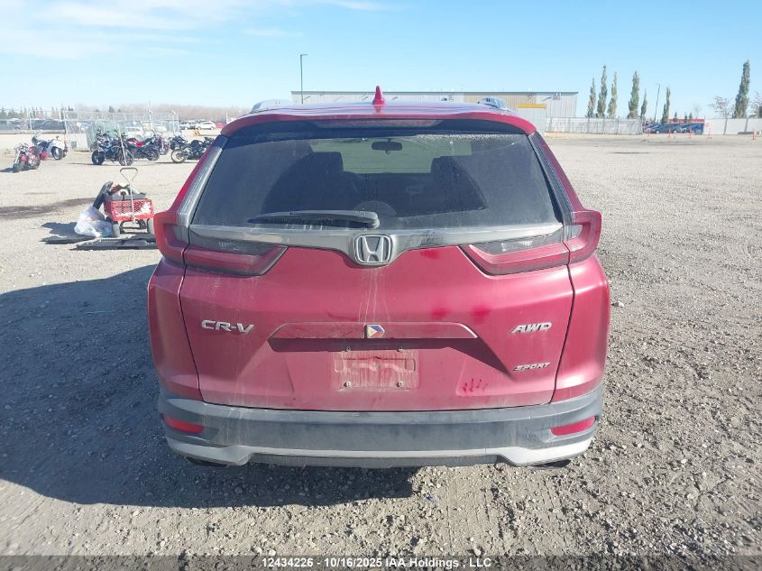 2022 Honda Cr-V VIN: 2HKRW2H43NH215701 Lot: 12434226