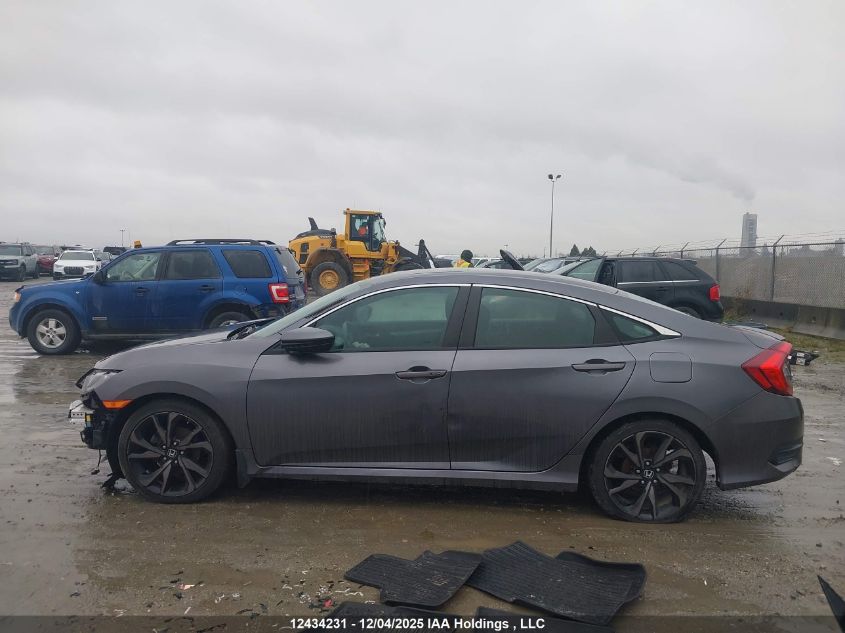 2020 Honda Civic Sport VIN: 2HGFC2F82LH011075 Lot: 12434231