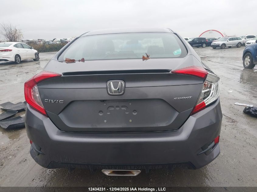 2020 Honda Civic Sport VIN: 2HGFC2F82LH011075 Lot: 12434231