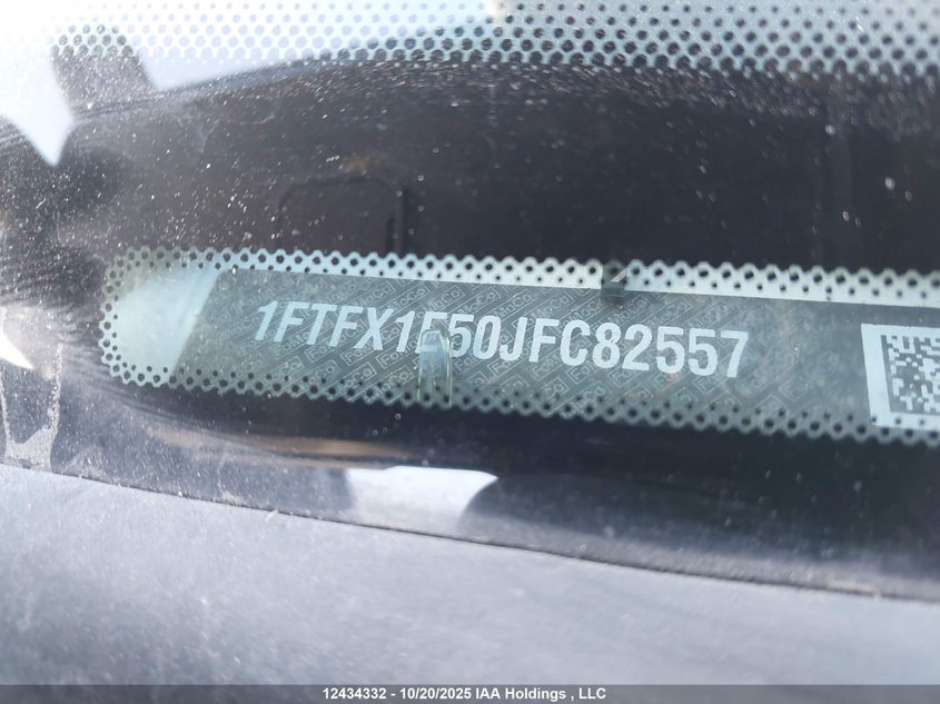 2018 Ford F-150 Xlt VIN: 1FTFX1E50JFC82557 Lot: 12434332