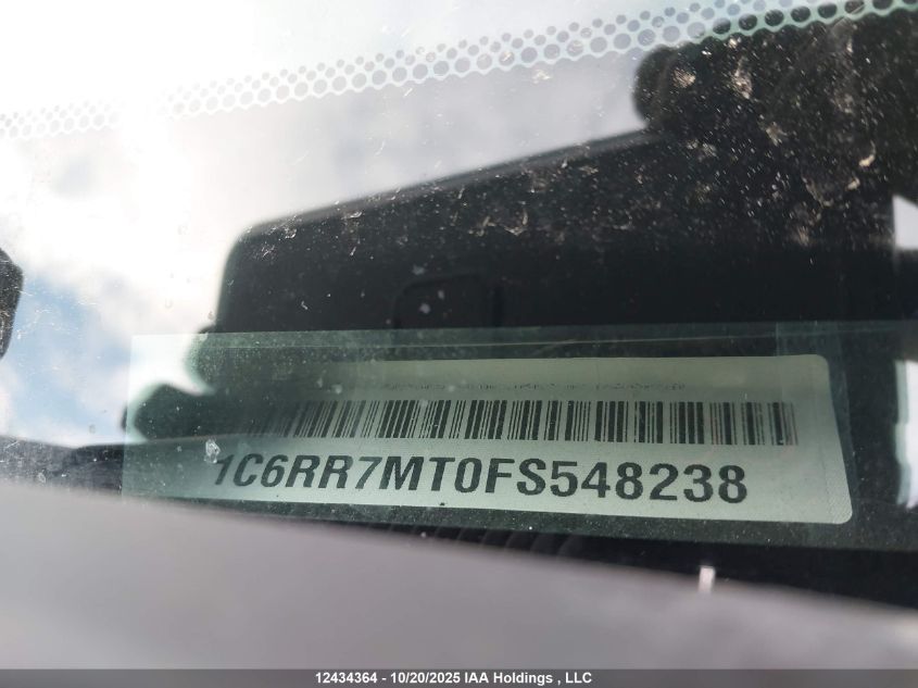 2015 Ram 1500 Sport VIN: 1C6RR7MT0FS548238 Lot: 12434364