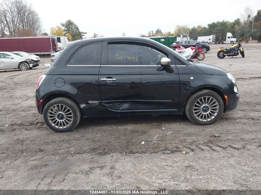 2013 Fiat 500 Lounge VIN: 3C3CFFCR7DT552472 Lot: 12434497