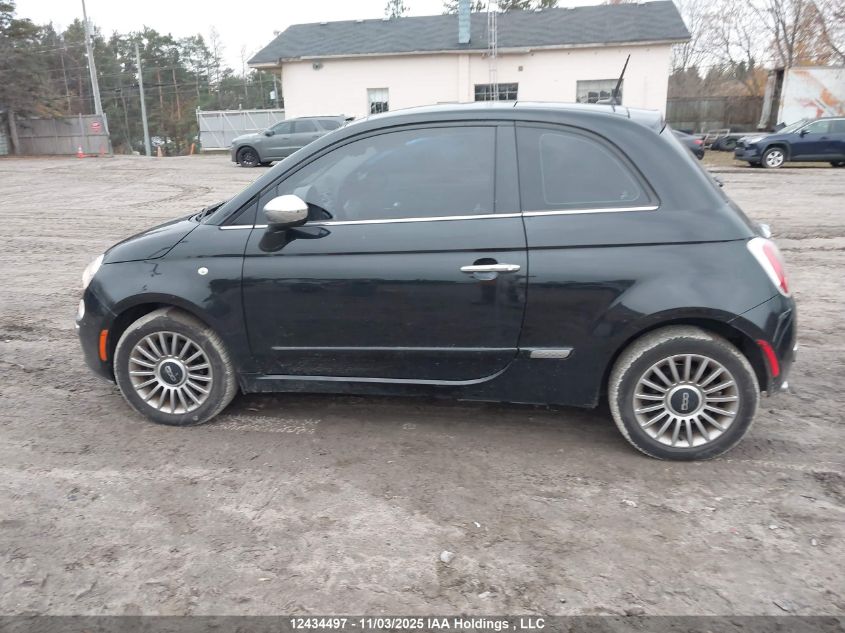 2013 Fiat 500 Lounge VIN: 3C3CFFCR7DT552472 Lot: 12434497