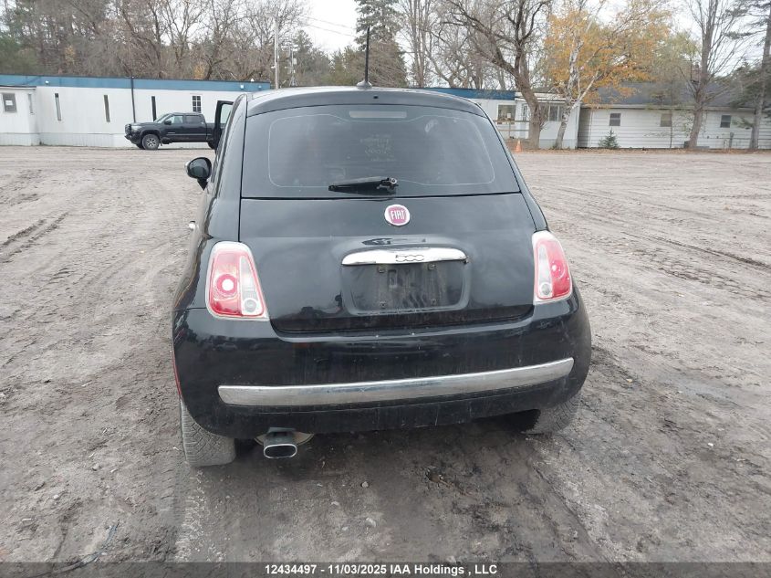 2013 Fiat 500 Lounge VIN: 3C3CFFCR7DT552472 Lot: 12434497
