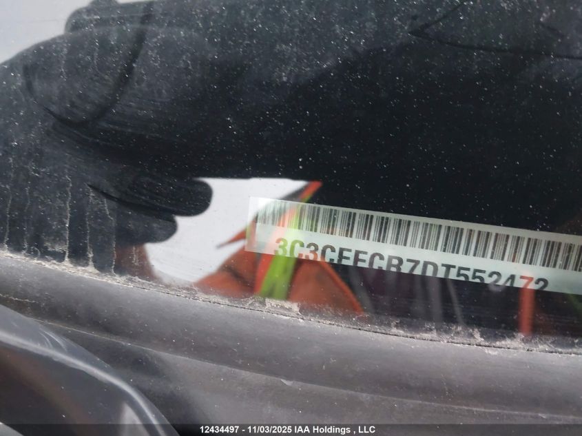 2013 Fiat 500 Lounge VIN: 3C3CFFCR7DT552472 Lot: 12434497