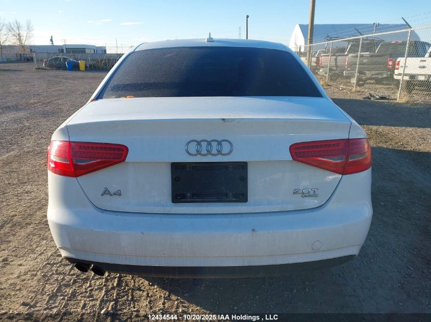 2013 Audi A4 Premium VIN: WAUBFCFL0DN023682 Lot: 12434544