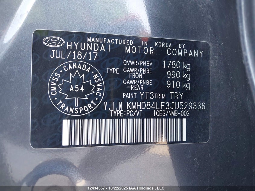 KMHD84LF3JU529336 2018 HYUNDAI ELANTRA photo no. 9