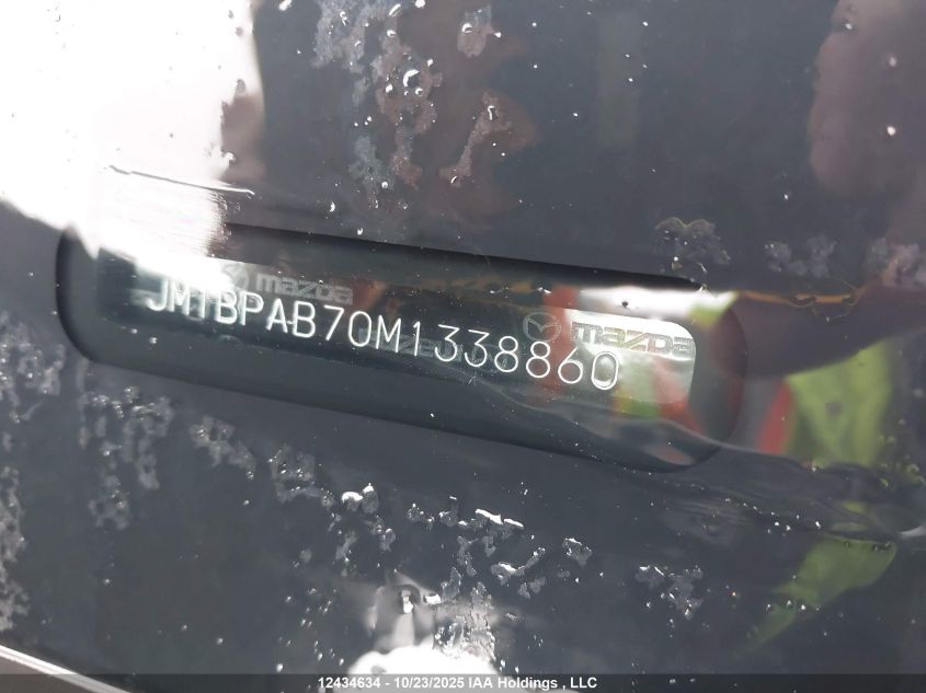 2021 Mazda Mazda3 VIN: JM1BPAB70M1338860 Lot: 12434634