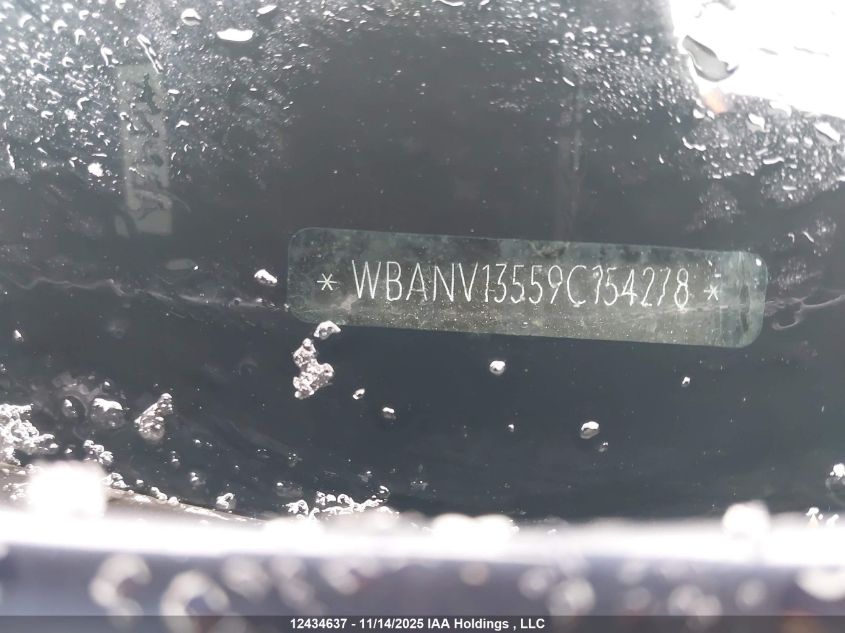 2009 BMW 528I xDrive VIN: WBANV13559C154278 Lot: 12434637