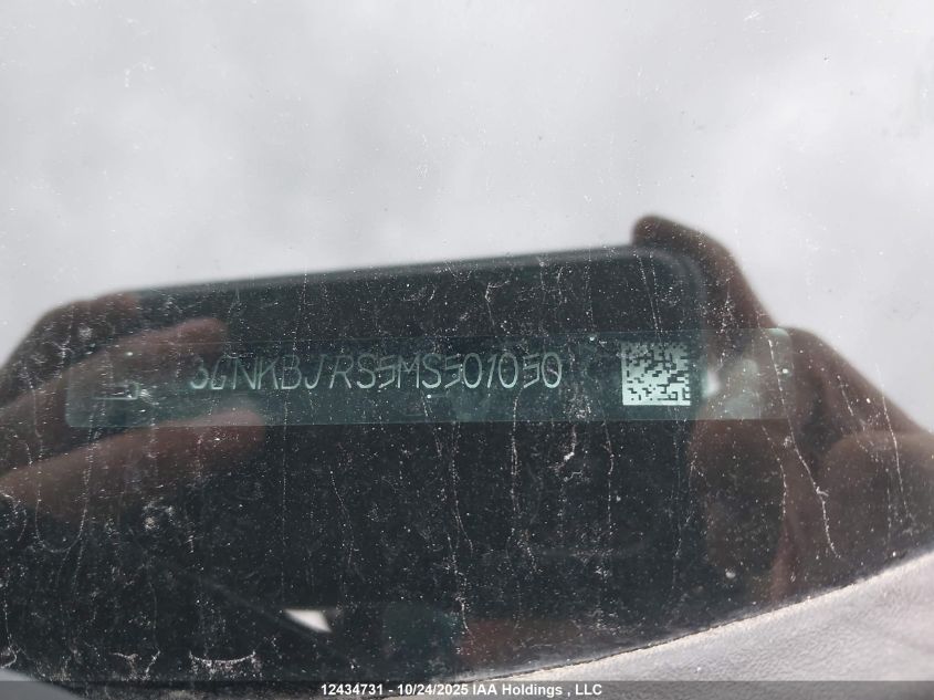 2021 Chevrolet Blazer VIN: 3GNKBJRS5MS501050 Lot: 12434731