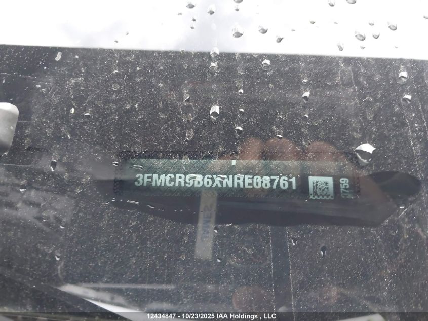 2022 Ford Bronco Sport Big Bend VIN: 3FMCR9B6XNRE08761 Lot: 12434847