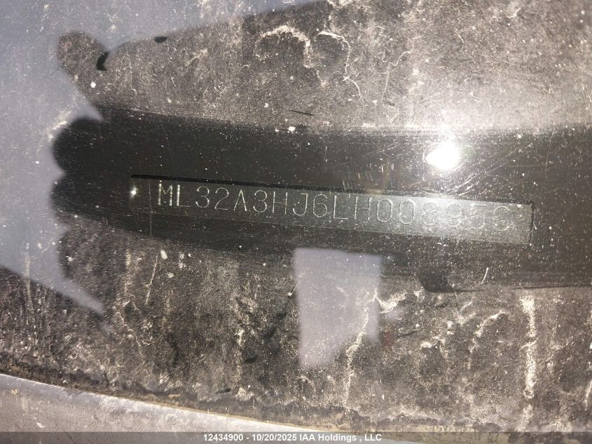 2020 Mitsubishi Mirage Es/Se VIN: ML32A3HJ6LH008956 Lot: 12434900