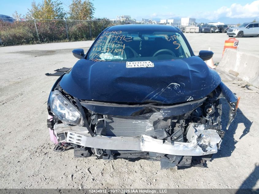 2018 Honda Civic Lx VIN: 2HGFC2E57JH019404 Lot: 12434912