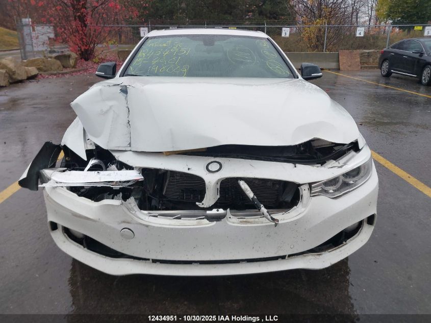 2015 BMW 428I xDrive VIN: WBA3N5C59FK198882 Lot: 12434951
