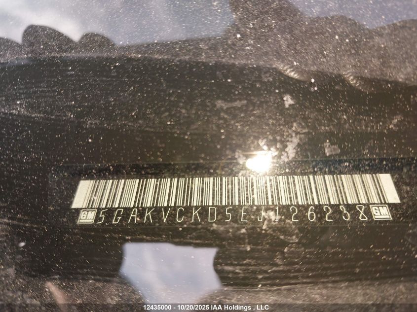 2014 Buick Enclave Premium VIN: 5GAKVCKD5EJ126238 Lot: 12435000