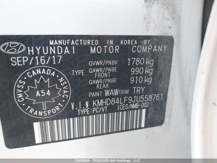 KMHD84LF9JU558761 2018 HYUNDAI ELANTRA photo no. 9