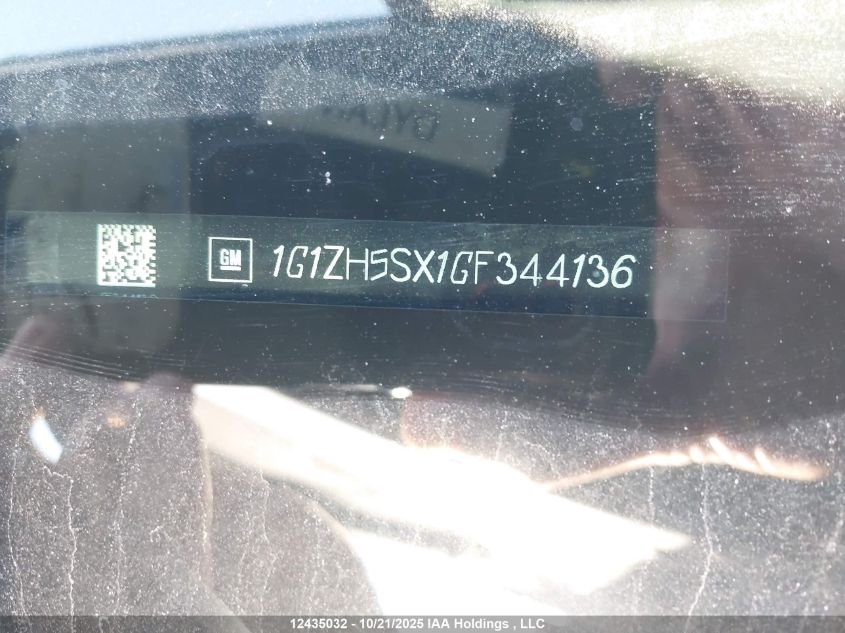 2016 Chevrolet Malibu Premier VIN: 1G1ZH5SX1GF344136 Lot: 12435032