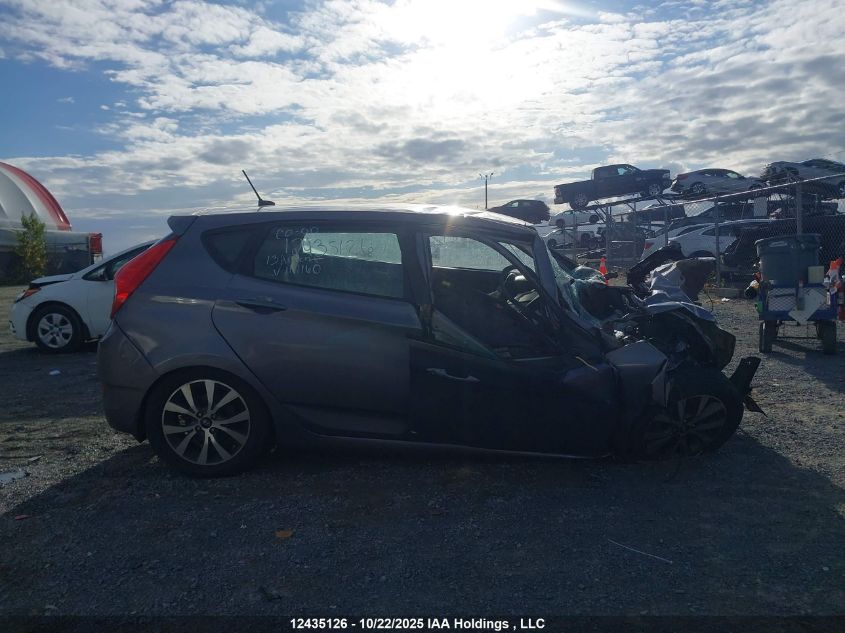 2013 Hyundai Accent Gl VIN: KMHCT5AE5DU117160 Lot: 12435126